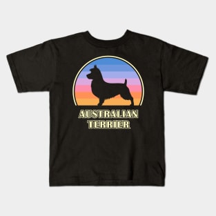 Australian Terrier Vintage Sunset Dog Kids T-Shirt